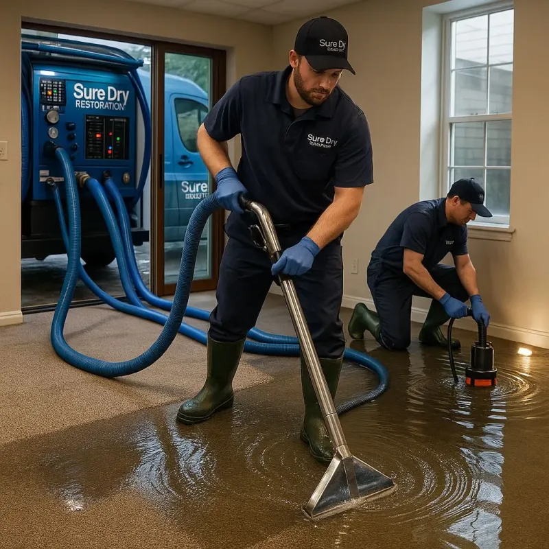 Water Extraction and Removal process in Meridian Hills, IN